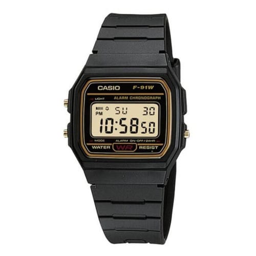 Casio – Digital pour homme – Bracelet en caoutchouc – F-91WG-9QDF Casio – Digital pour homme – Bracelet en caoutchouc – F-91WG-9QDF