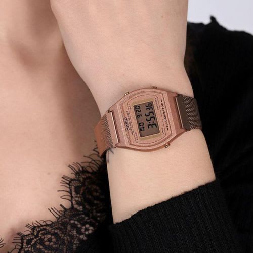 Casio – Bronze – Digitale – Bracelet en maille bronze inoxydable – B640WMR-5ADF Casio – Bronze – Digitale – Bracelet en maille bronze inoxydable – B640WMR-5ADF