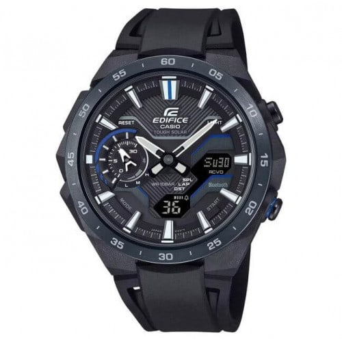 Casio – Synchronisation avec votre smartphone via Bluetooth® – Solaire – Bracelet en résine noir – BCE-2200PB-1A Casio – Synchronisation avec votre smartphone via Bluetooth® – Solaire – Bracelet en résine noir – BCE-2200PB-1A