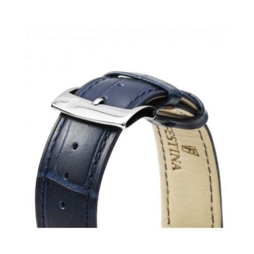 Festina – Extra plate en bleu pour hommes – Avec dateur – Bracelet cuir bleu – F16745/3 Festina – Extra plate en bleu pour hommes – Avec dateur – Bracelet cuir bleu – F16745/3