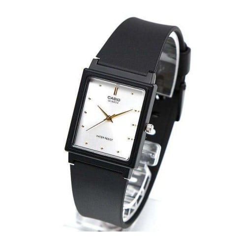 Casio MQ-38-7ADF – Pour homme – Classique cadran blanc rectangulaire – Bracelet silicone