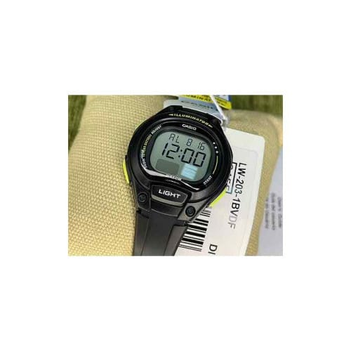 Casio – Petit boîtier écran LCD facile à lire – Étanchéité jusqu’à 50 mètres – LW-203-1B Casio – Petit boîtier écran LCD facile à lire – Étanchéité jusqu’à 50 mètres – LW-203-1B