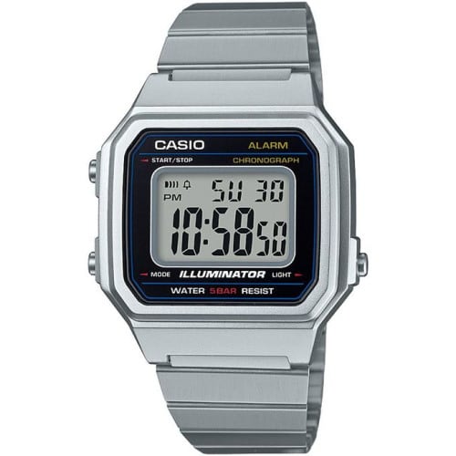 Casio – Argenté – Vintage Collection – Digitale – Alarme – B650WD-1ADF Casio – Argenté – Vintage Collection – Digitale – Alarme – B650WD-1ADF