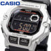 Casio – Boîtier gris – Chiffres blancs sur fond noir – Résistance à l'eau 100 m – WS-1400H-1BVDF