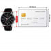 Casio – Bracelet cuir noir couture blanche – Cadran noir – MTP-1374L-1A