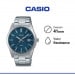 Casio – Montre fond bleu avec dateur pour hommes – Bracelet en acier inoxydable – MTP-VD03D-2A2 Casio – Montre fond bleu avec dateur pour hommes – Bracelet en acier inoxydable – MTP-VD03D-2A2