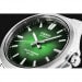 Casio – Montre pour hommes – Solaire & verre saphir inrayable – Fond vert – Tout en acier inoxydable – MTS-RS100D-3AVDF