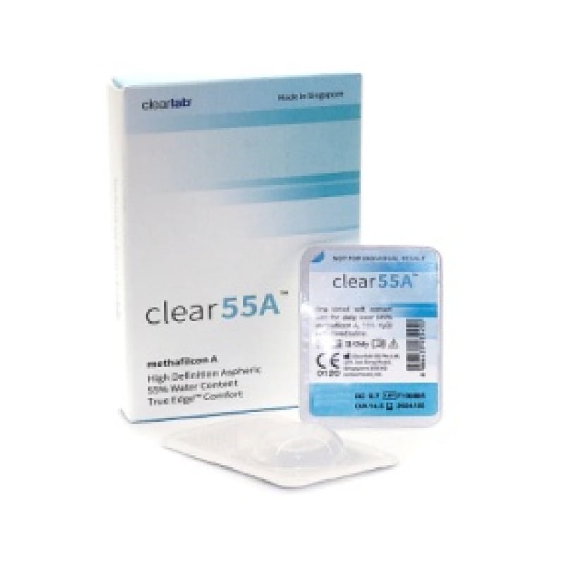 2 lentilles (-3.75) Clear 55A
