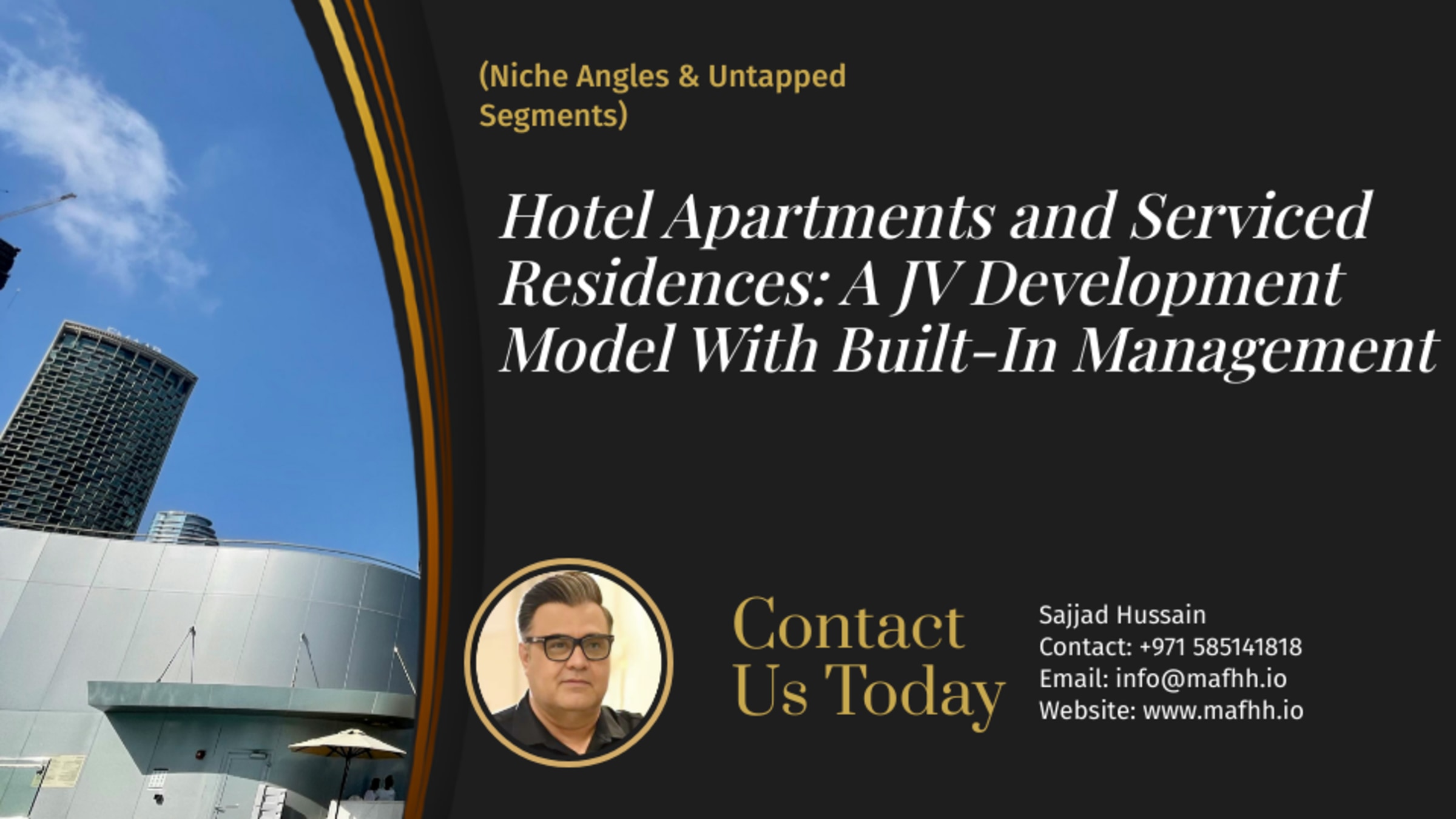 Hotel Apartments and Serviced Residences: A JV Development Model With Built-In Management