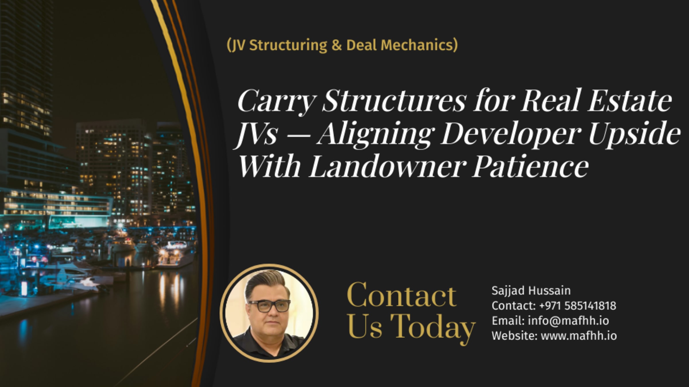 Carry Structures for Real Estate JVs — Aligning Developer Upside With Landowner Patience