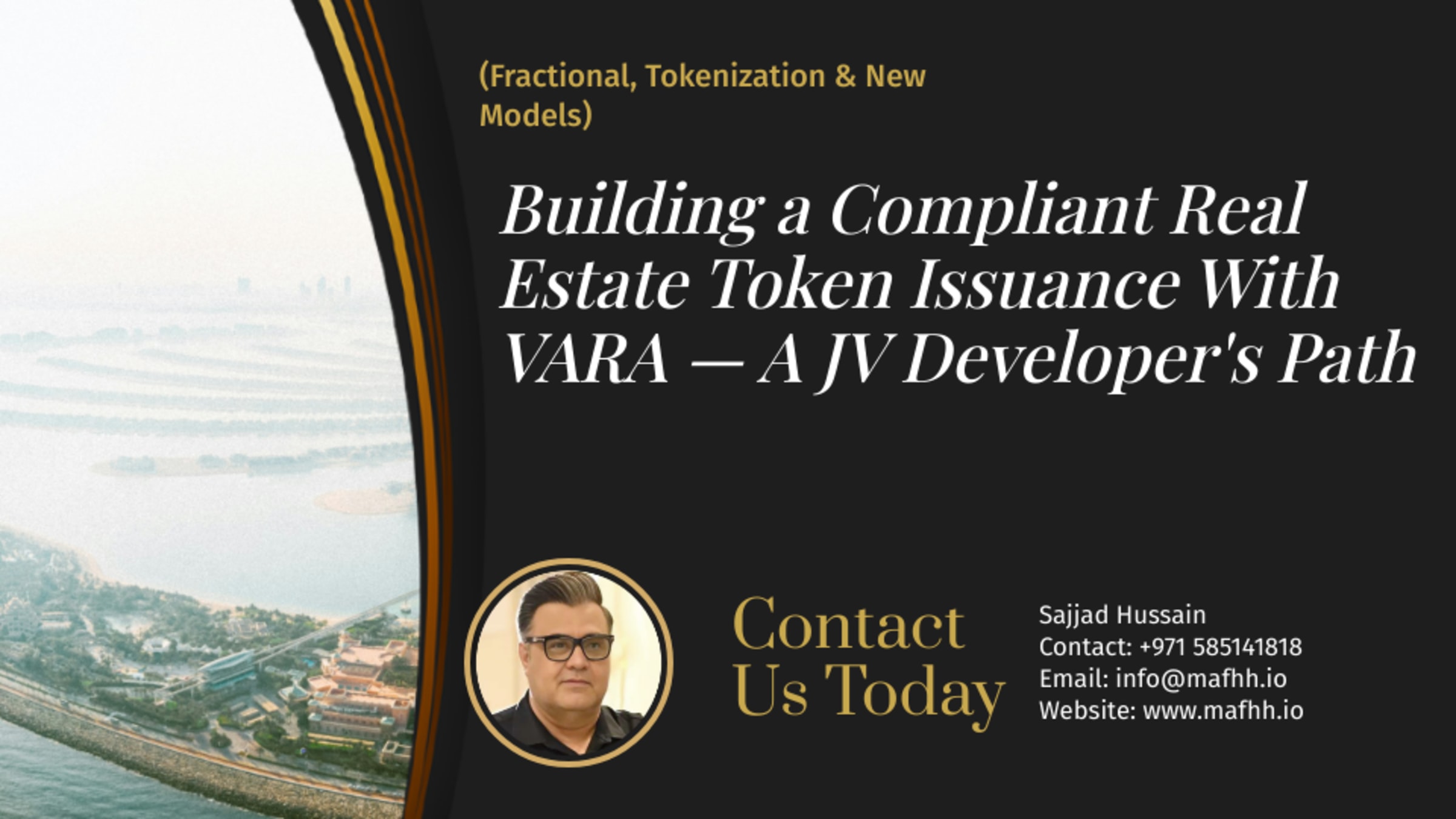Building a Compliant Real Estate Token Issuance With VARA — A JV Developer's Path