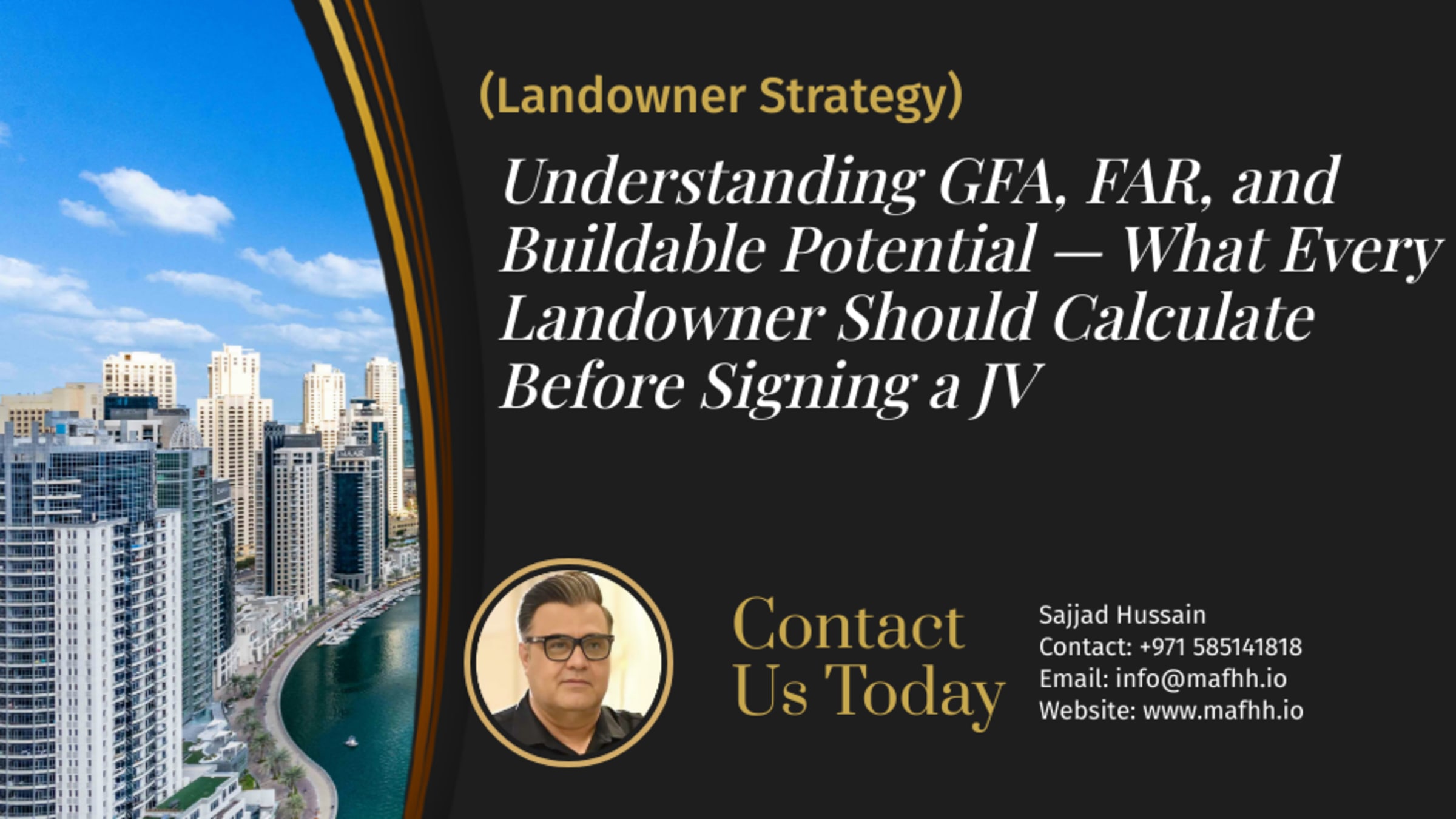 Understanding GFA, FAR, and Buildable Potential — What Every Landowner Should Calculate Before Signing a JV
