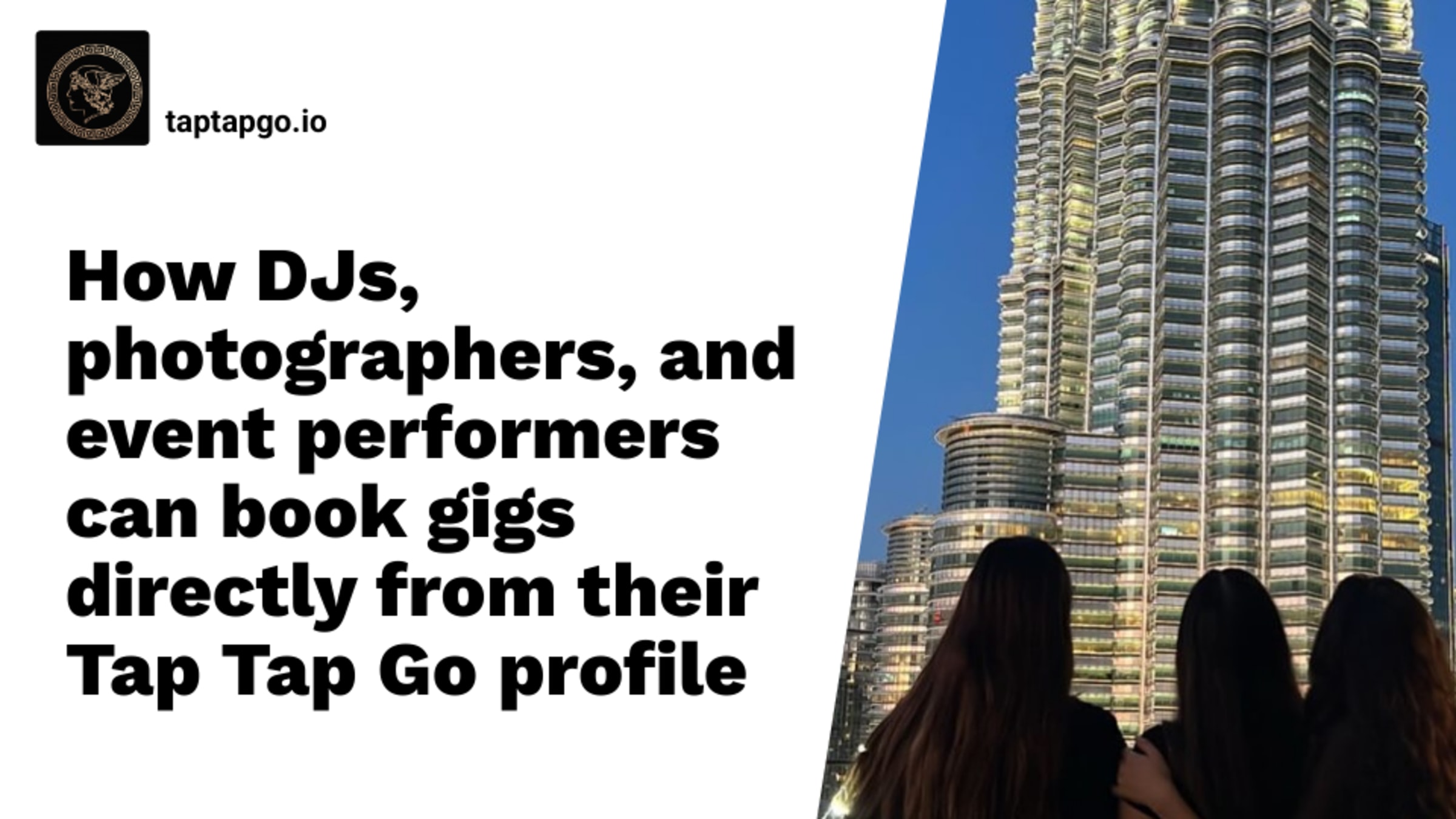 How DJs, photographers, and event performers can book gigs directly from their Tap Tap Go profile