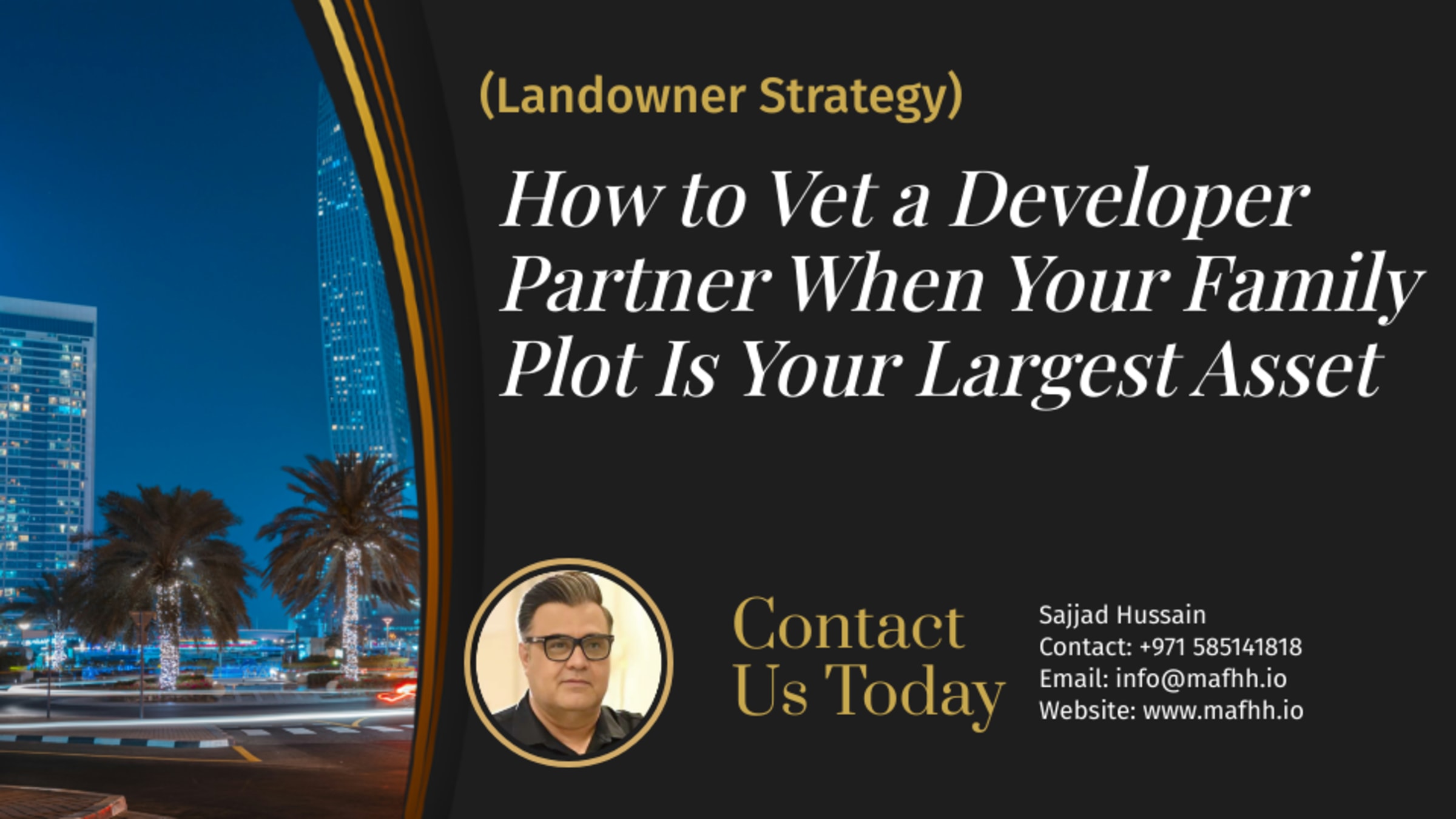 How to Vet a Developer Partner When Your Family Plot Is Your Largest Asset