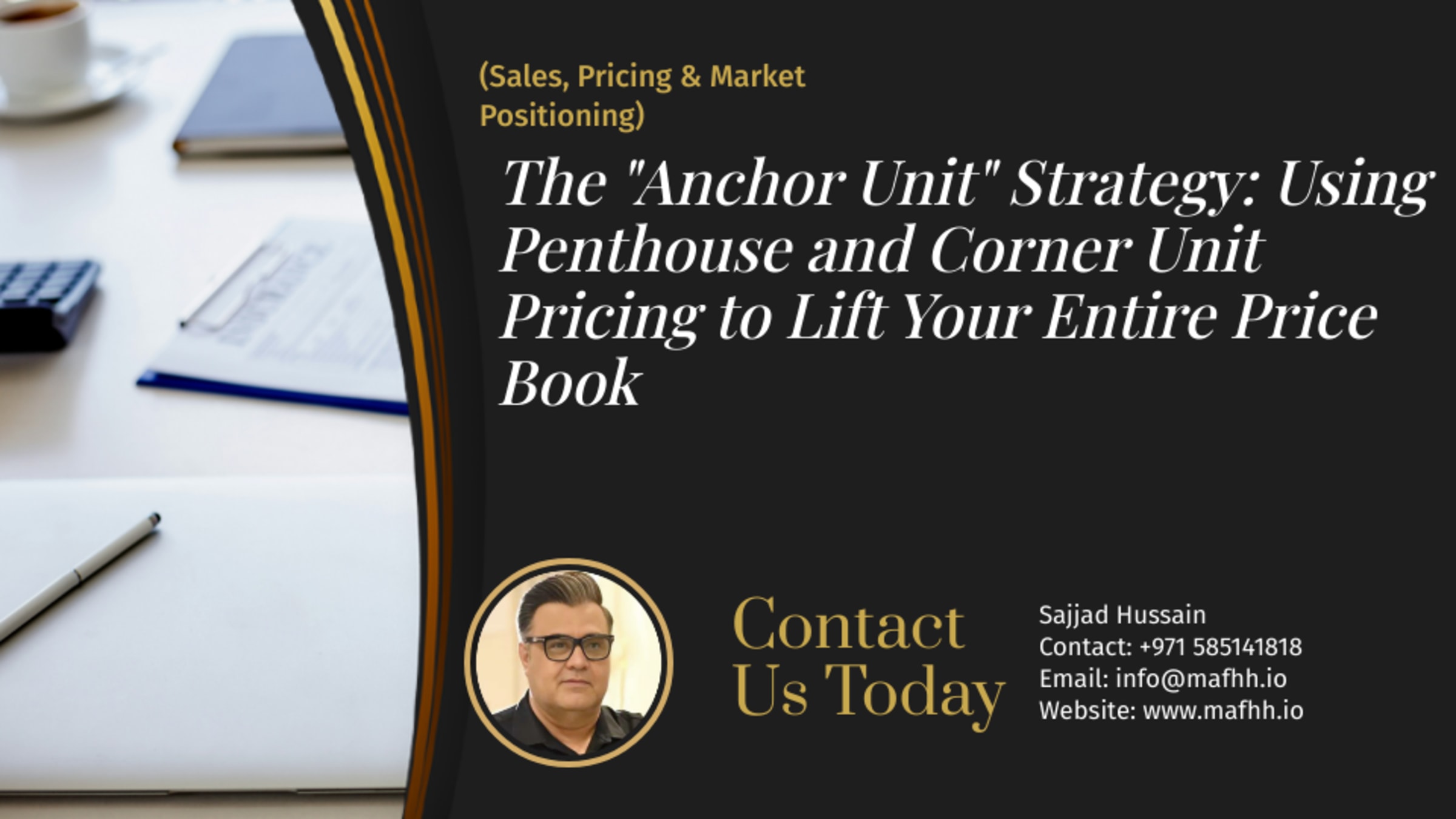 The "Anchor Unit" Strategy: Using Penthouse and Corner Unit Pricing to Lift Your Entire Price Book