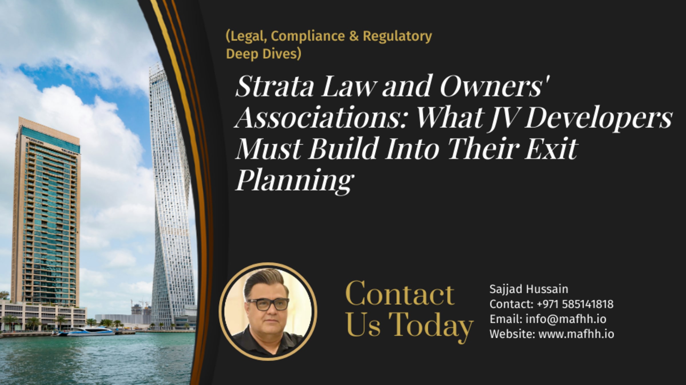 Strata Law and Owners' Associations: What JV Developers Must Build Into Their Exit Planning