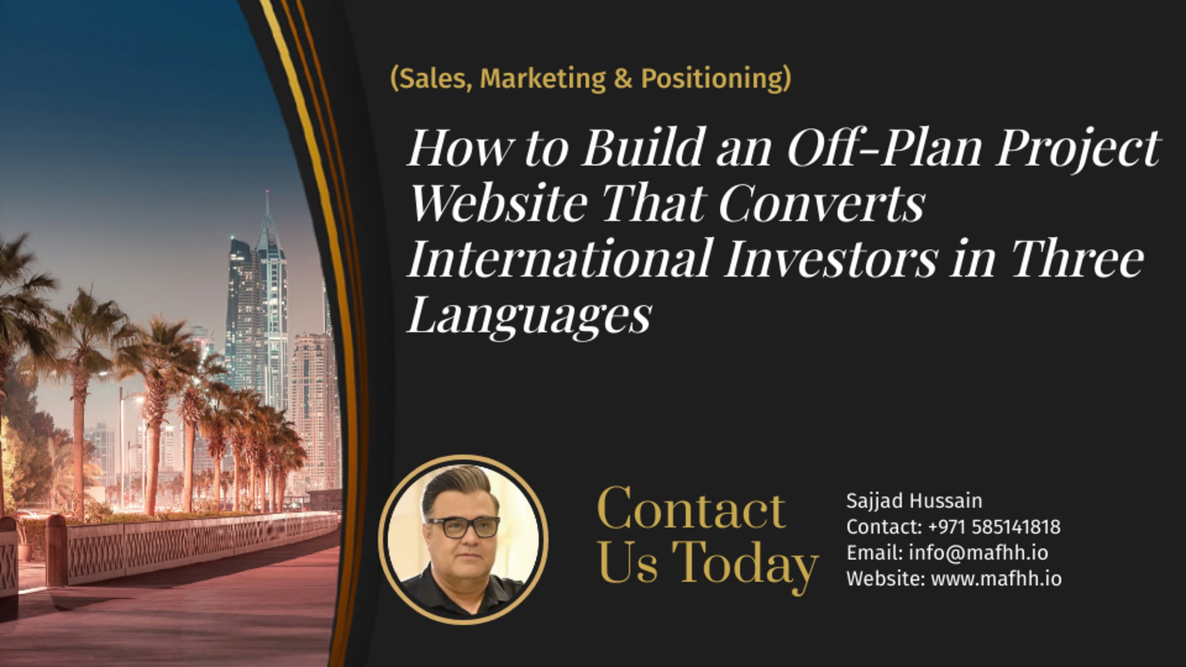 How to Build an Off-Plan Project Website That Converts International Investors in Three Languages