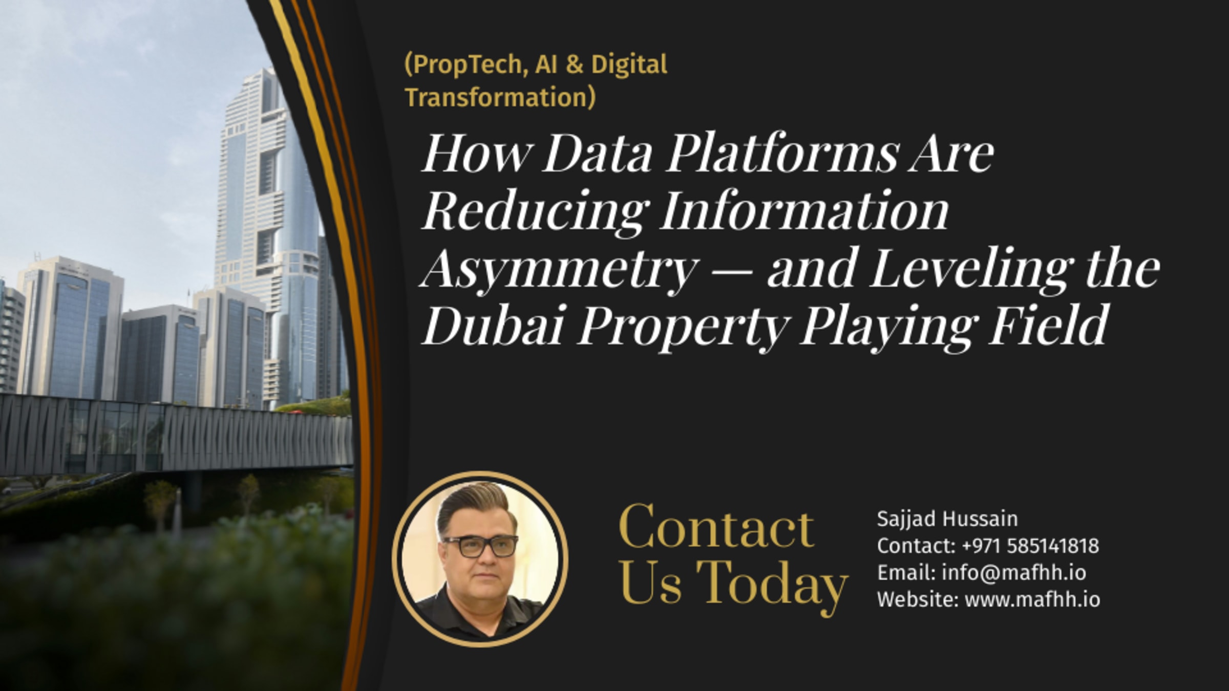 How Data Platforms Are Reducing Information Asymmetry — and Leveling the Dubai Property Playing Field