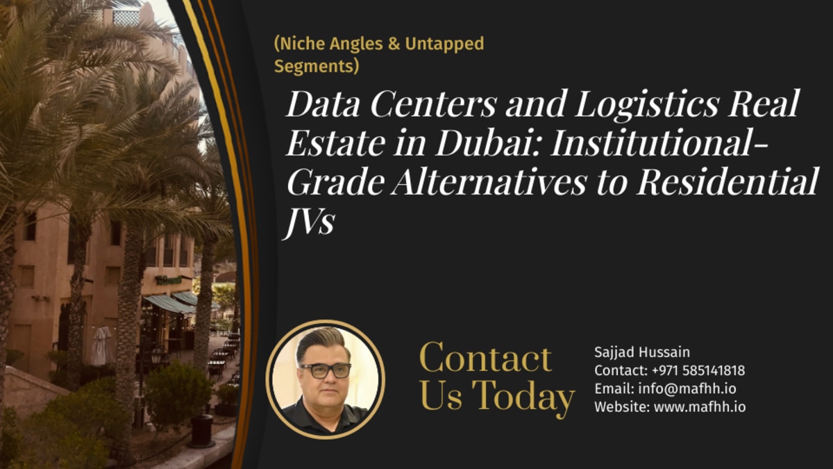 Data Centers and Logistics Real Estate in Dubai: Institutional-Grade Alternatives to Residential JVs