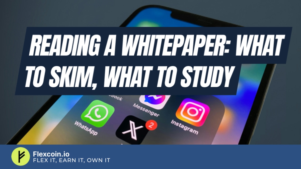 Reading a whitepaper: what to skim, what to study