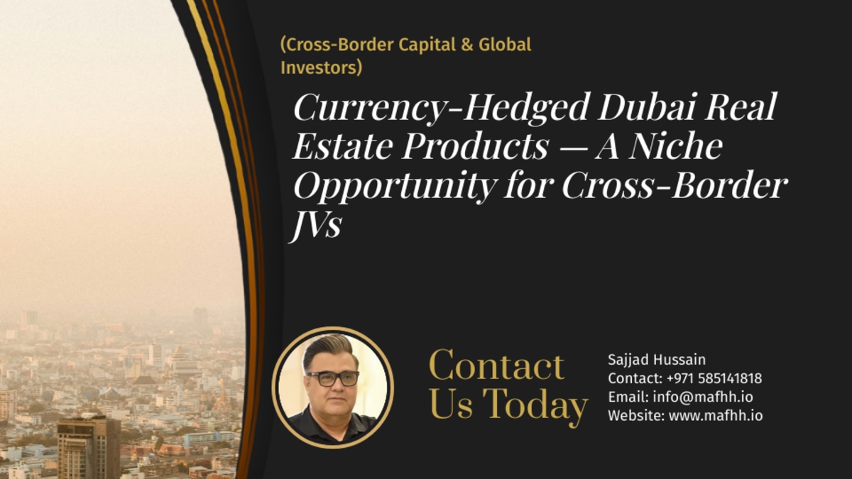 Currency-Hedged Dubai Real Estate Products — A Niche Opportunity for Cross-Border JVs