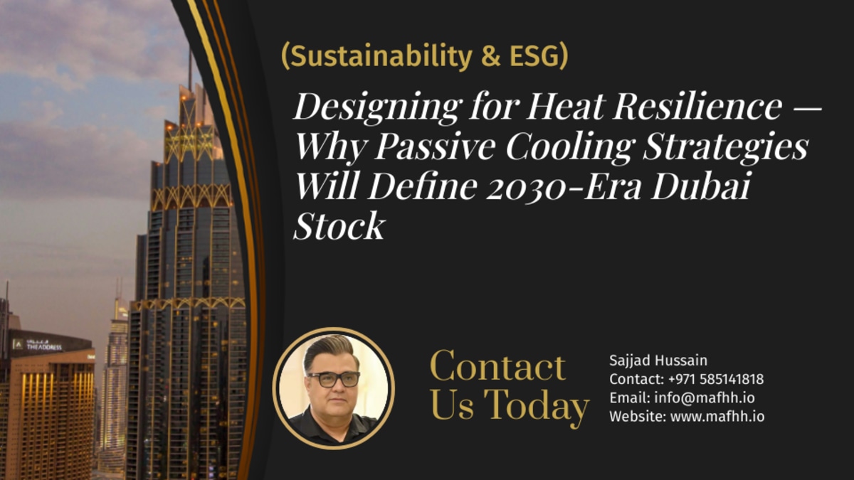 Designing for Heat Resilience — Why Passive Cooling Strategies Will Define 2030-Era Dubai Stock
