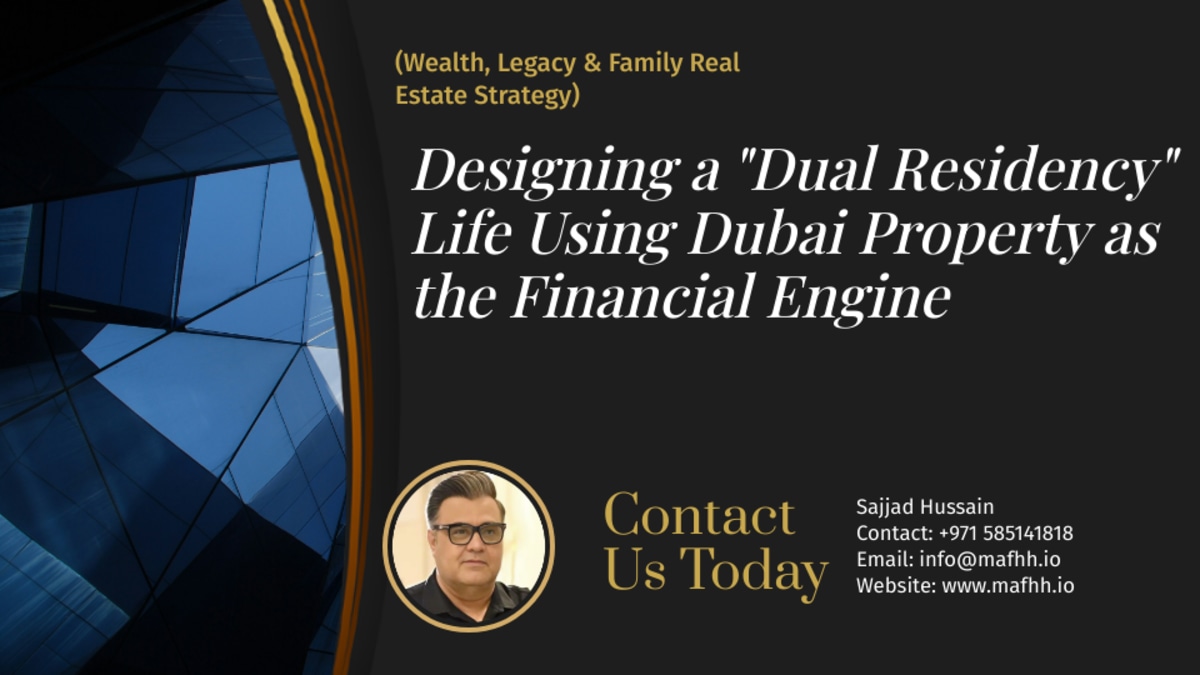 Designing a "Dual Residency" Life Using Dubai Property as the Financial Engine