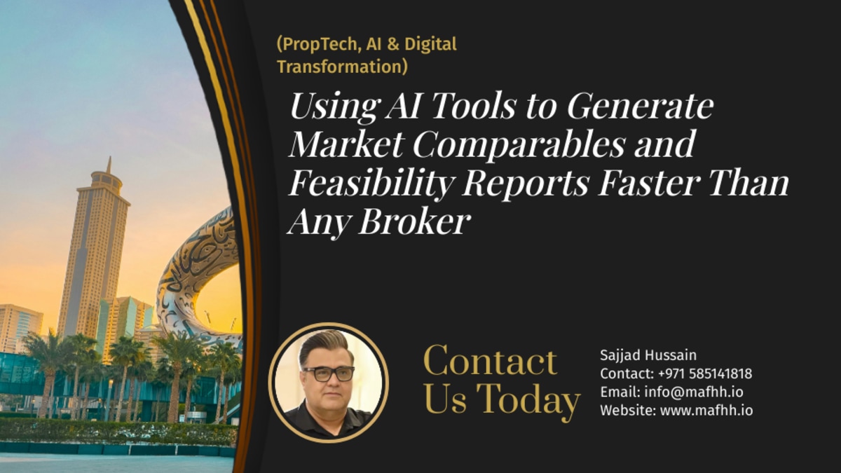 Using AI Tools to Generate Market Comparables and Feasibility Reports Faster Than Any Broker