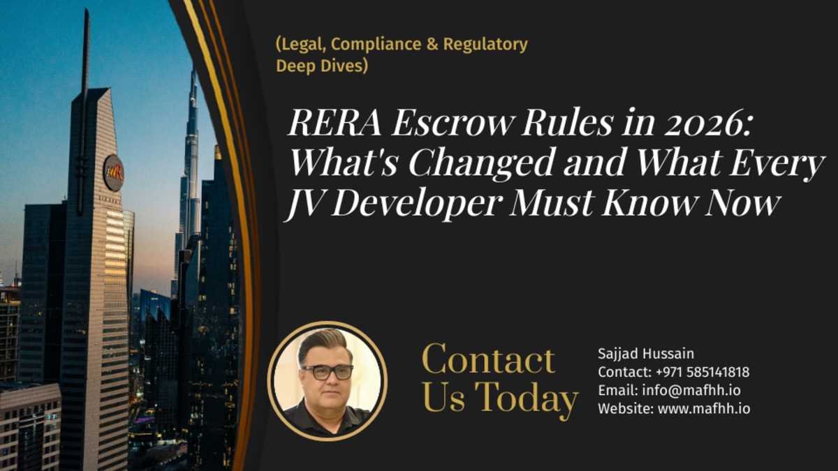 RERA Escrow Rules in 2026: What's Changed and What Every JV Developer Must Know Now