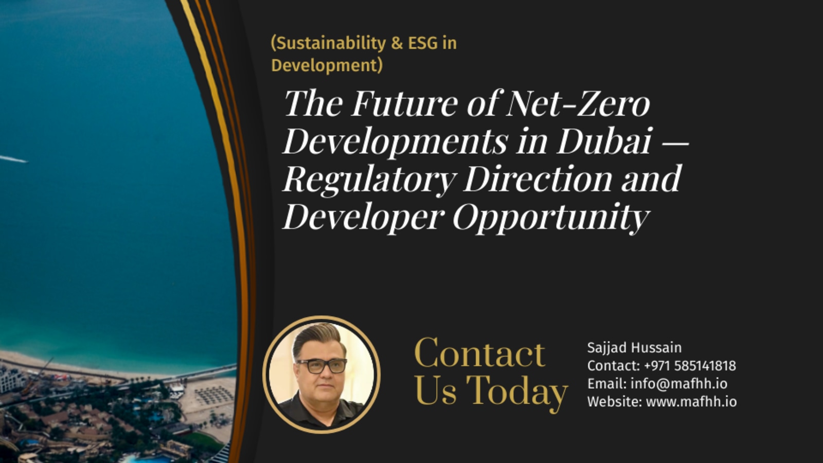 The Future of Net-Zero Developments in Dubai — Regulatory Direction and Developer Opportunity
