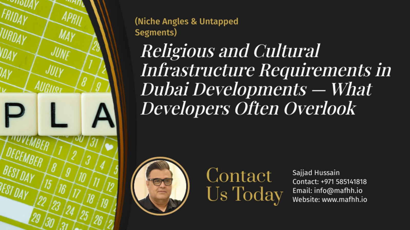 Religious and Cultural Infrastructure Requirements in Dubai Developments — What Developers Often Overlook