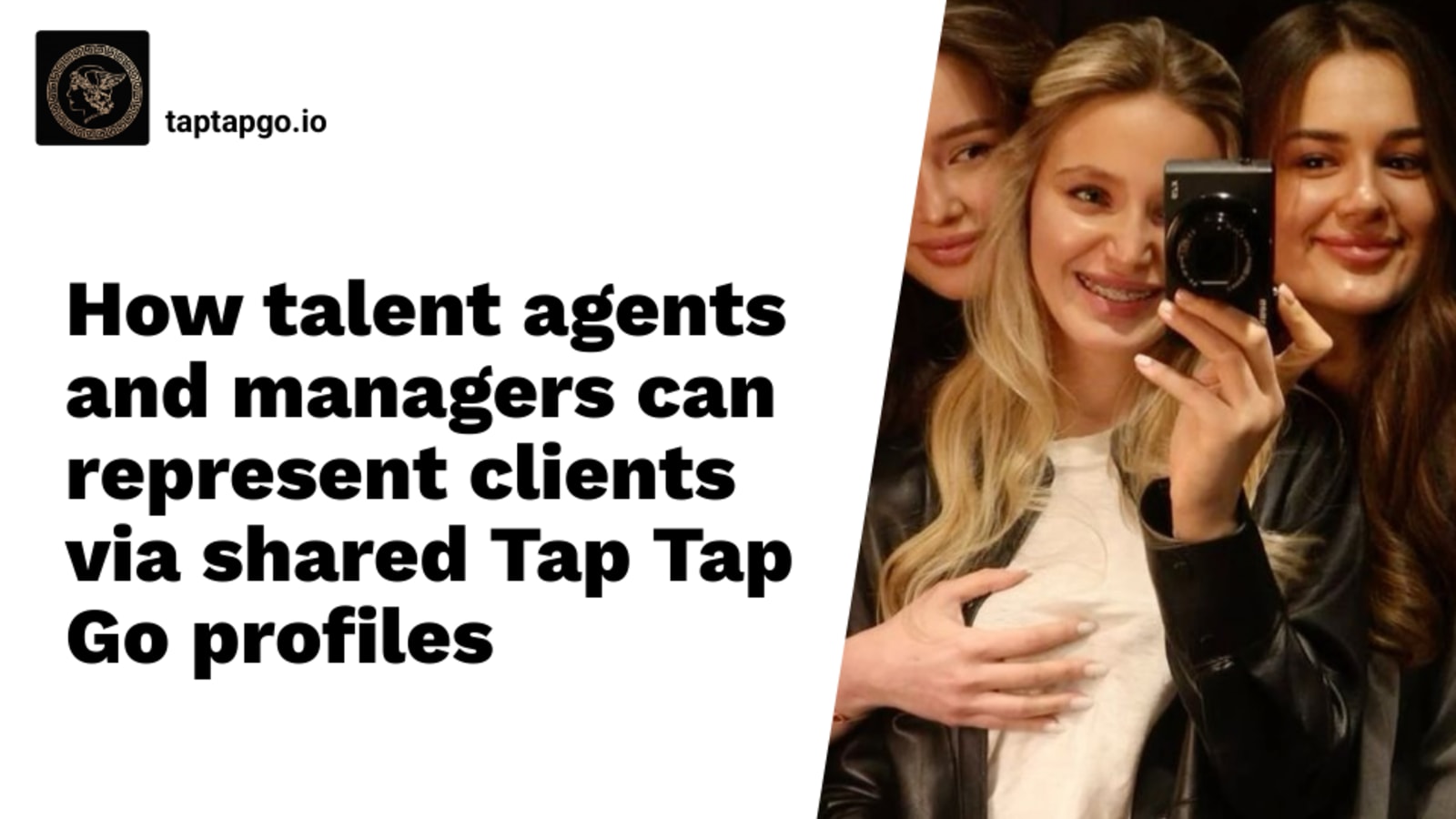 How talent agents and managers can represent clients via shared Tap Tap Go profiles