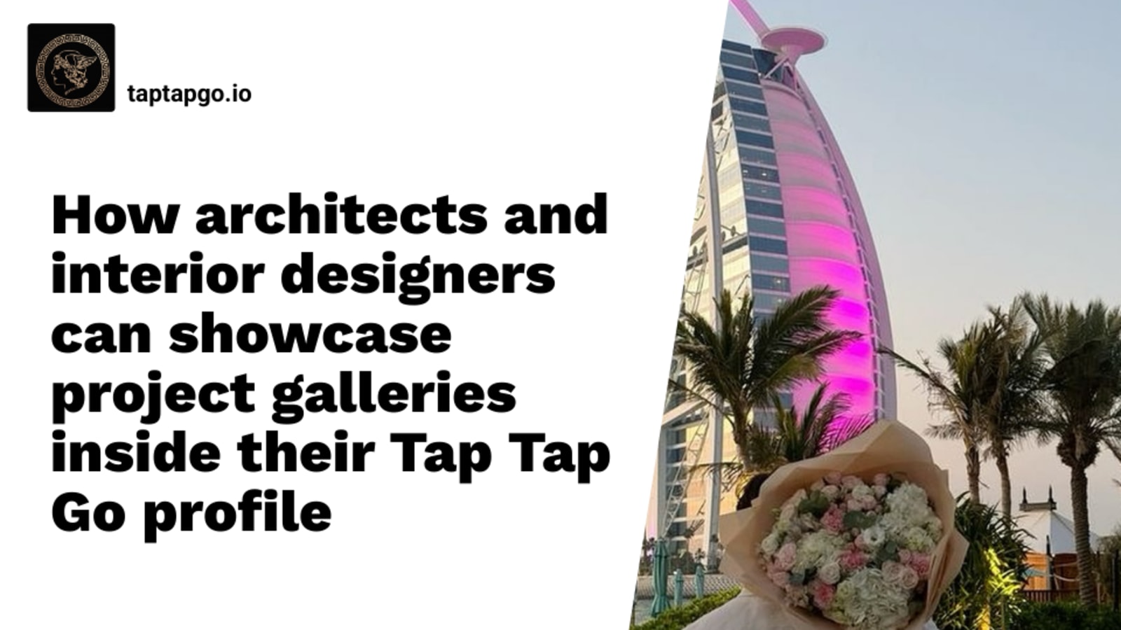 How architects and interior designers can showcase project galleries inside their Tap Tap Go profile