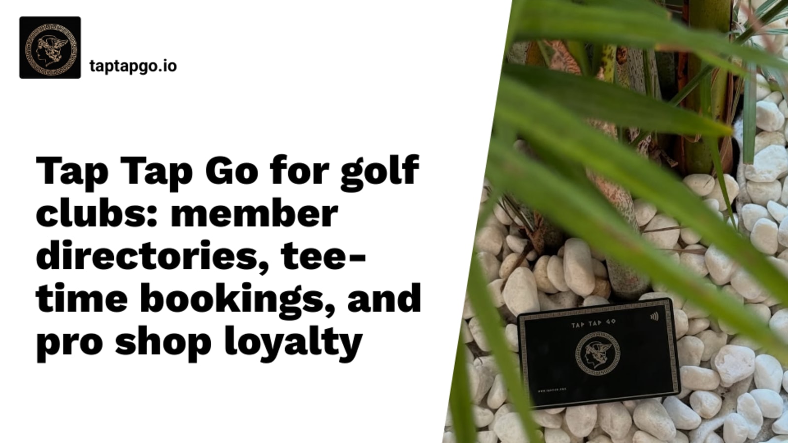 Tap Tap Go for golf clubs: member directories, tee-time bookings, and pro shop loyalty