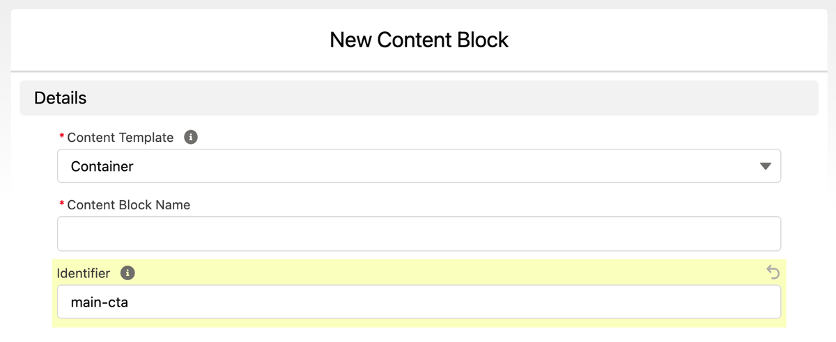 Contact Block Identifier