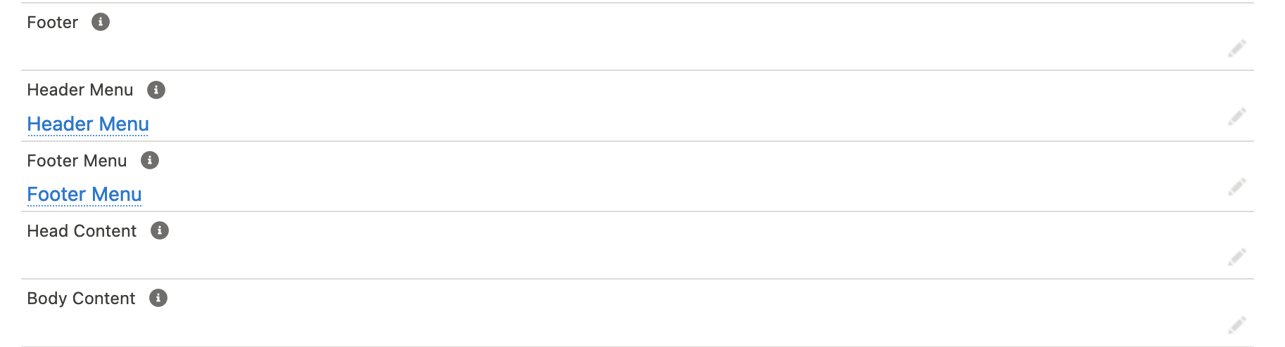 assigning custom footer menu