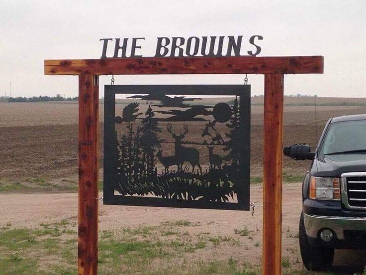 Custom driveway sign example 2