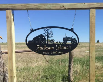 Custom driveway sign example 1