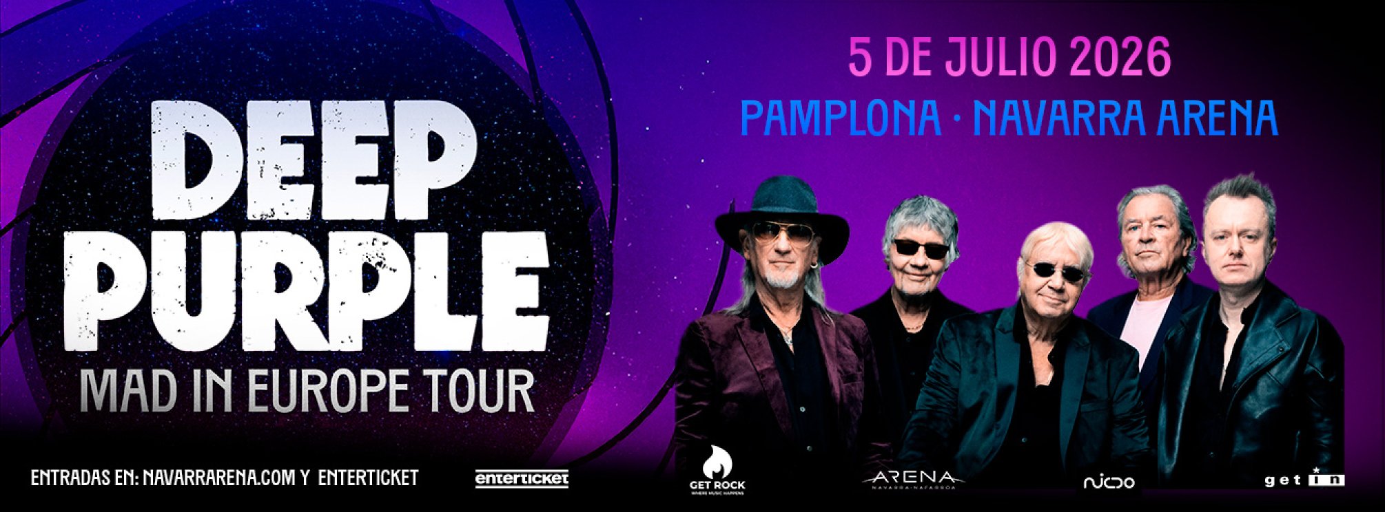 Deep Purple "Mad in Europe Tour" en Pamplona