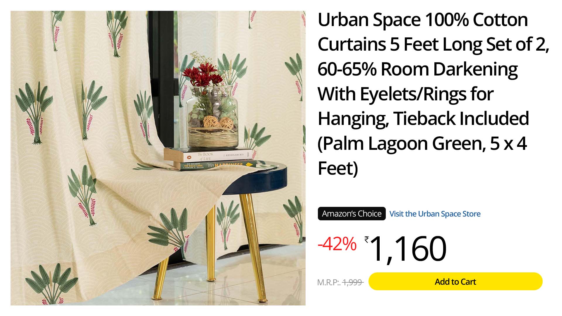 Red Floral Curtains