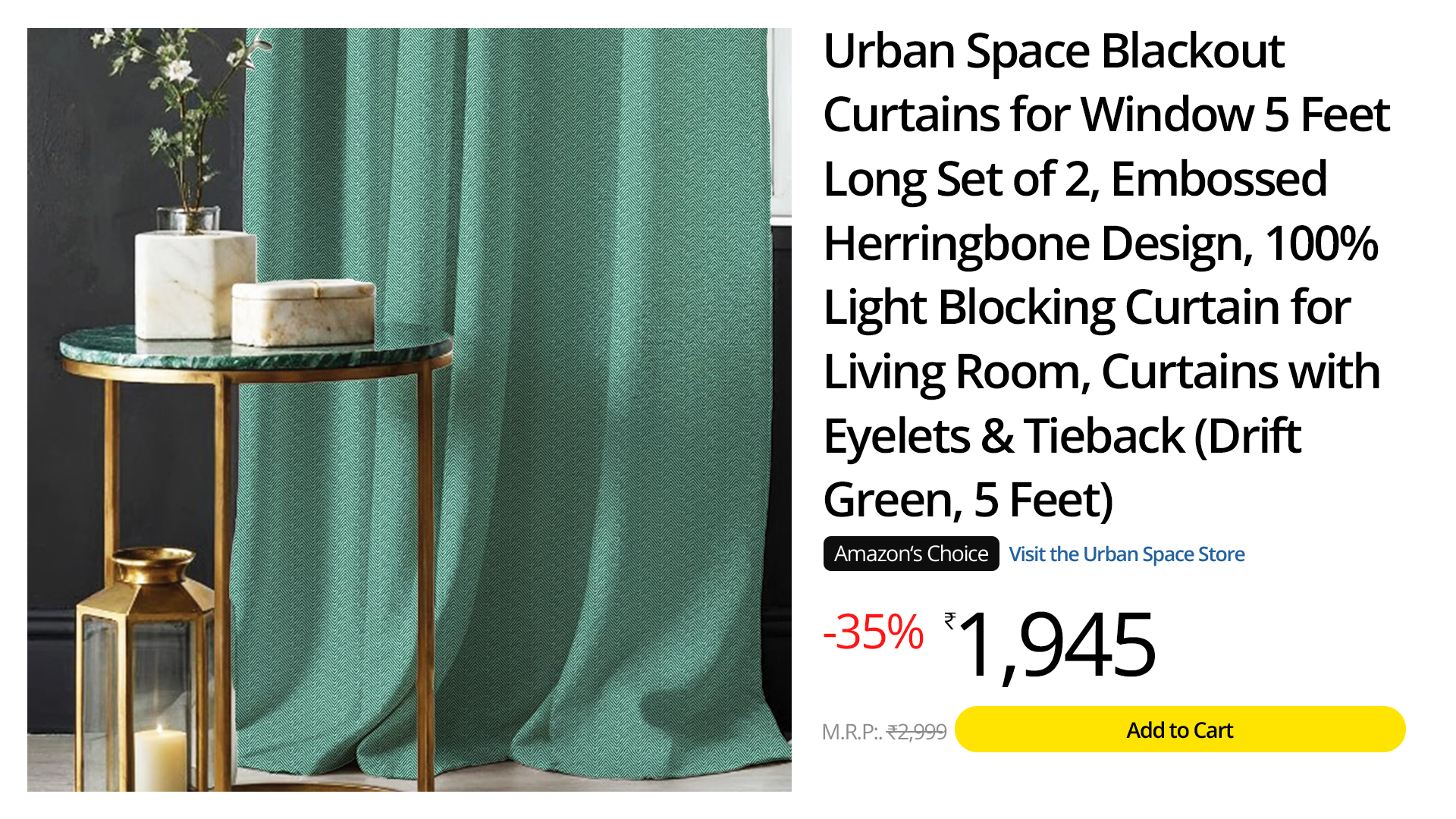 Mint Green Light Blocking Curtains