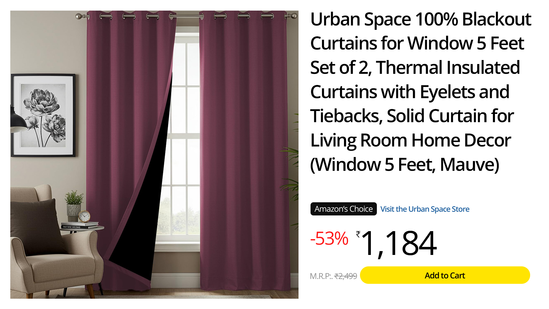 Purple Light Blocking Curtains