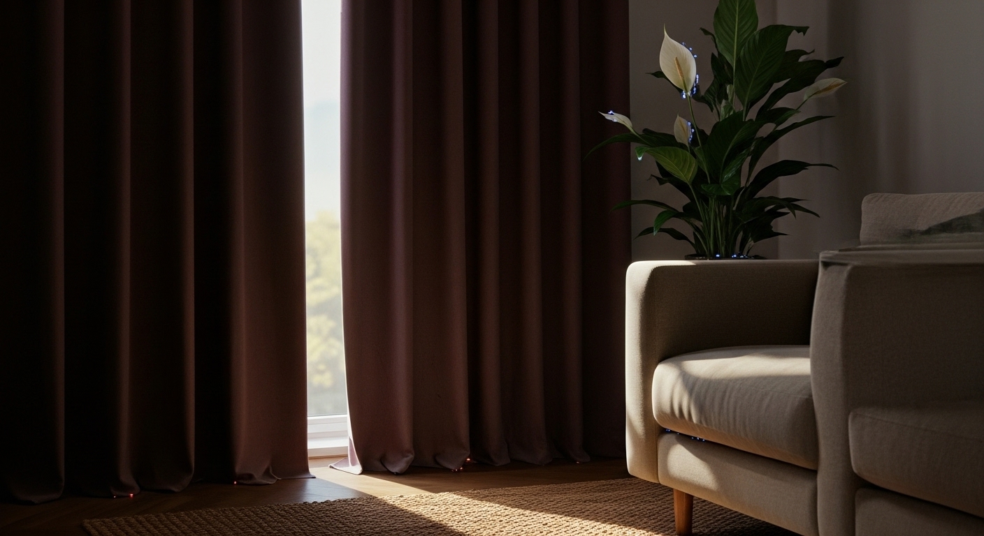 Blackout curtains, Full light blocking
