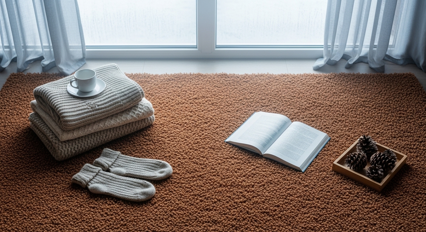 Warm Wool Rug For Winters