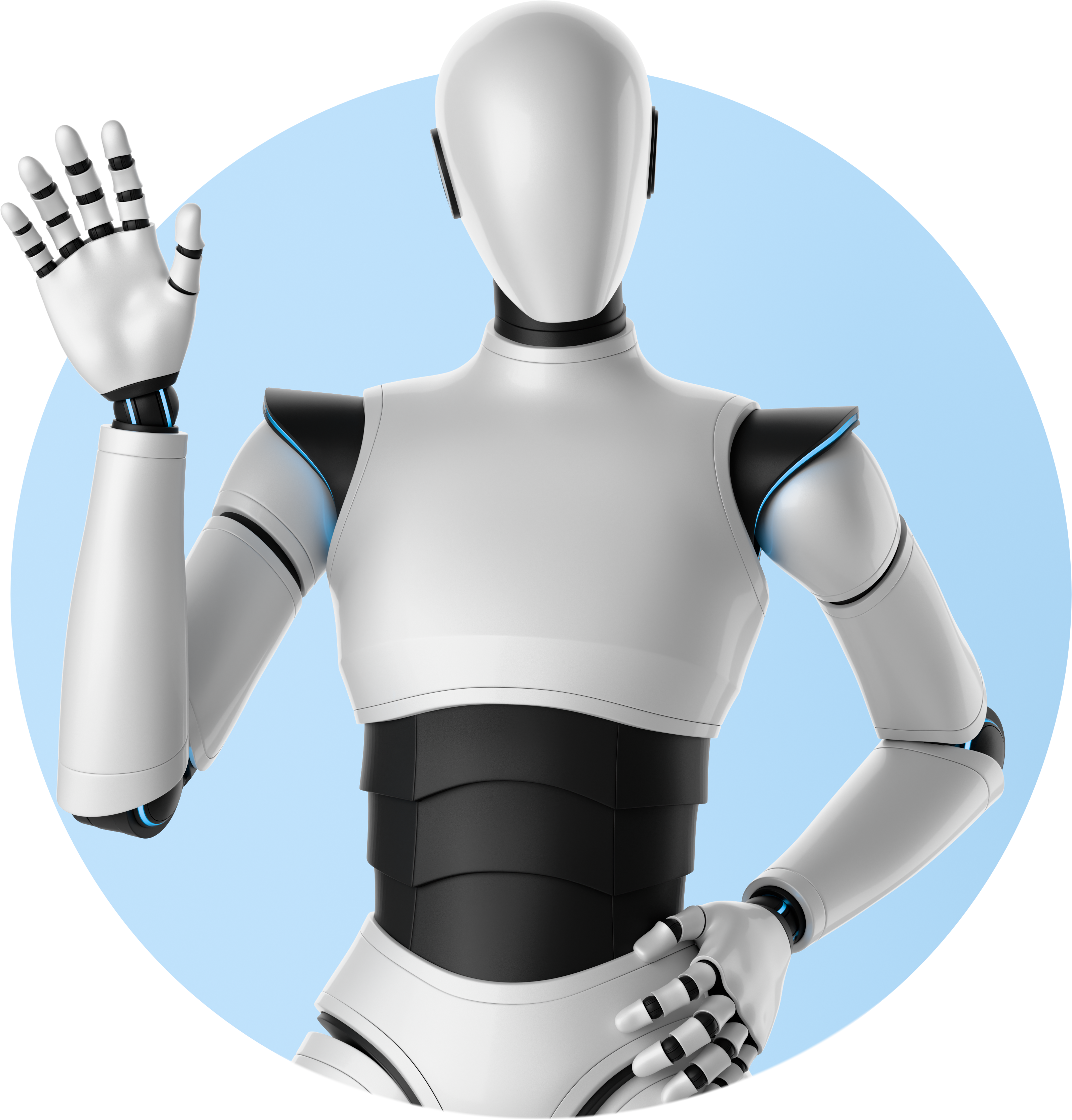 Waving 3D avatar