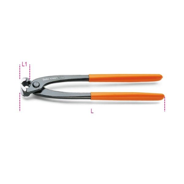 Construction worker’s pincers, PVC coated 