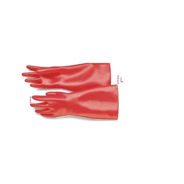 Insulating gloves in latex