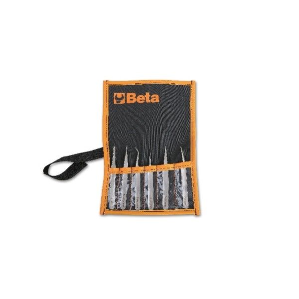 Set of 6 spring tweezers 