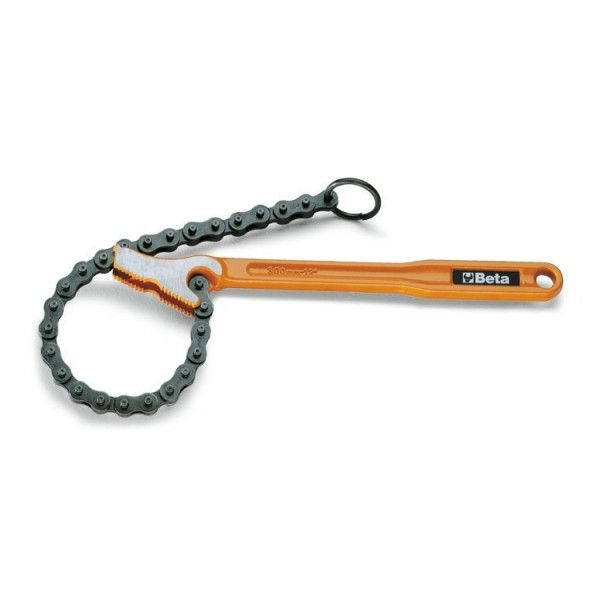 Reversible chain pipe wrench
