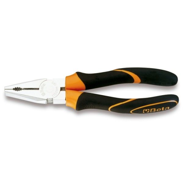 Combination pliers bright chrome-plated,bi-metal